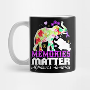 Elephant  Matter Alzheimer Alzheimer's Awareness Mug